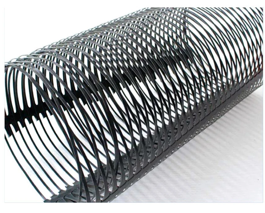 Rolled black geogrid family product